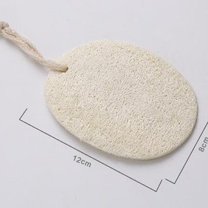 100% Natural Loofah Exfoliating Pad - Loofah Body Scrubber - Loofah Sponge - Organic Biodegradable Loofah - Exfoliating Body Sponge