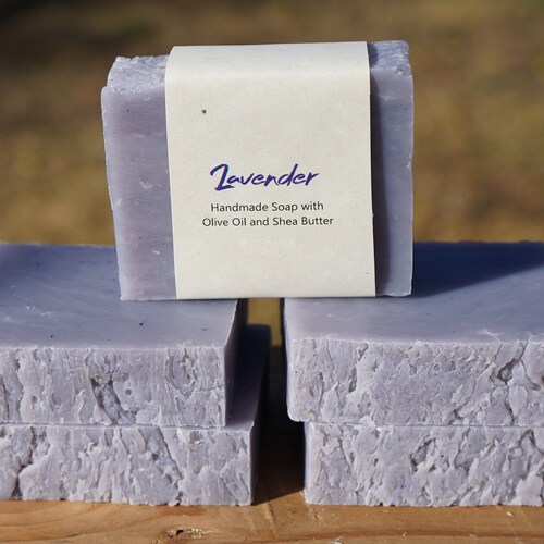 Lavender Bar Soap All Natural Vegan Handcrafted Etsy