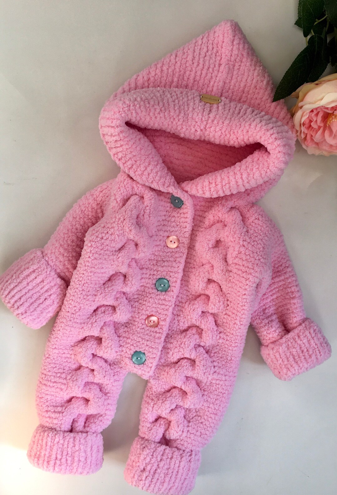 Newborn Baby Overall. Baby Winter Clothes Knitted Jumpsuit - Etsy