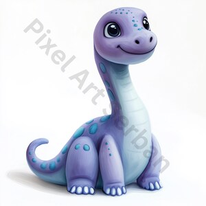 12 PNG Baby Dinosaur Clipart | High-Quality Watercolor Dinosaur Printables | Digital Download for Paper Crafts, Junk Journals & More