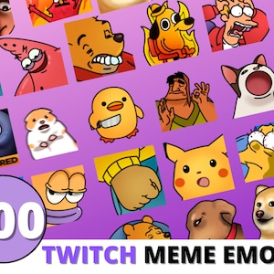 100 Twitch meme Emotes - Funny Memes Mega Bundles, Discord Emotes Pack/ funny emotes for twitch, discord and youtube .
