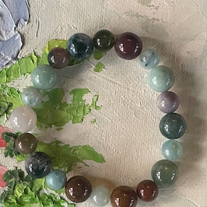 Blues and Mauve Bracelet