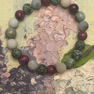 Bohemian Teal & Purple Bracelet