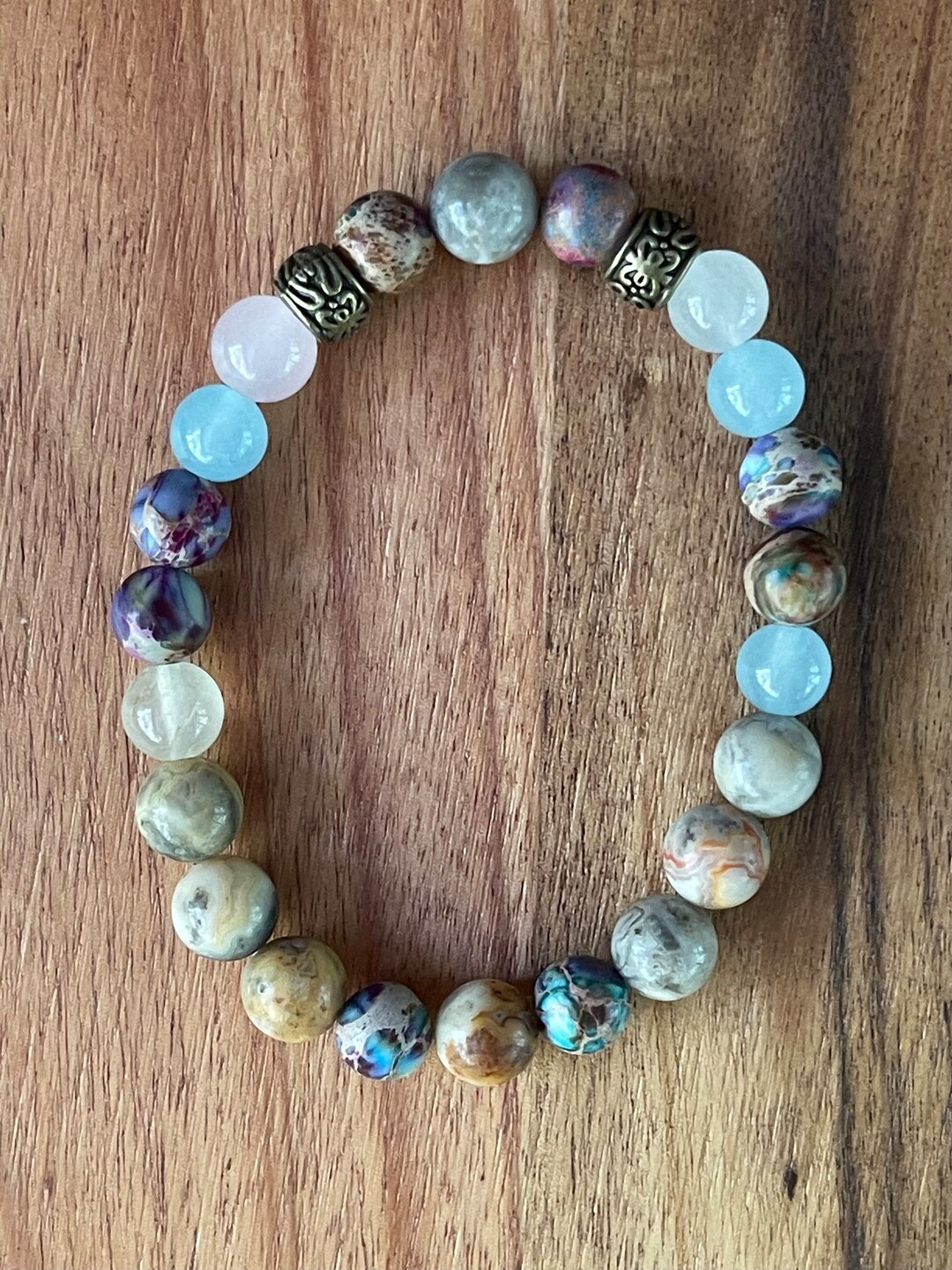 Jasper & Agate Pave Layered Bracelet main image 1
