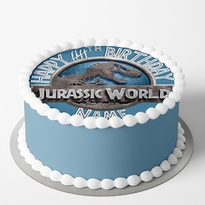 Jurassic world wafer / icing cake topper