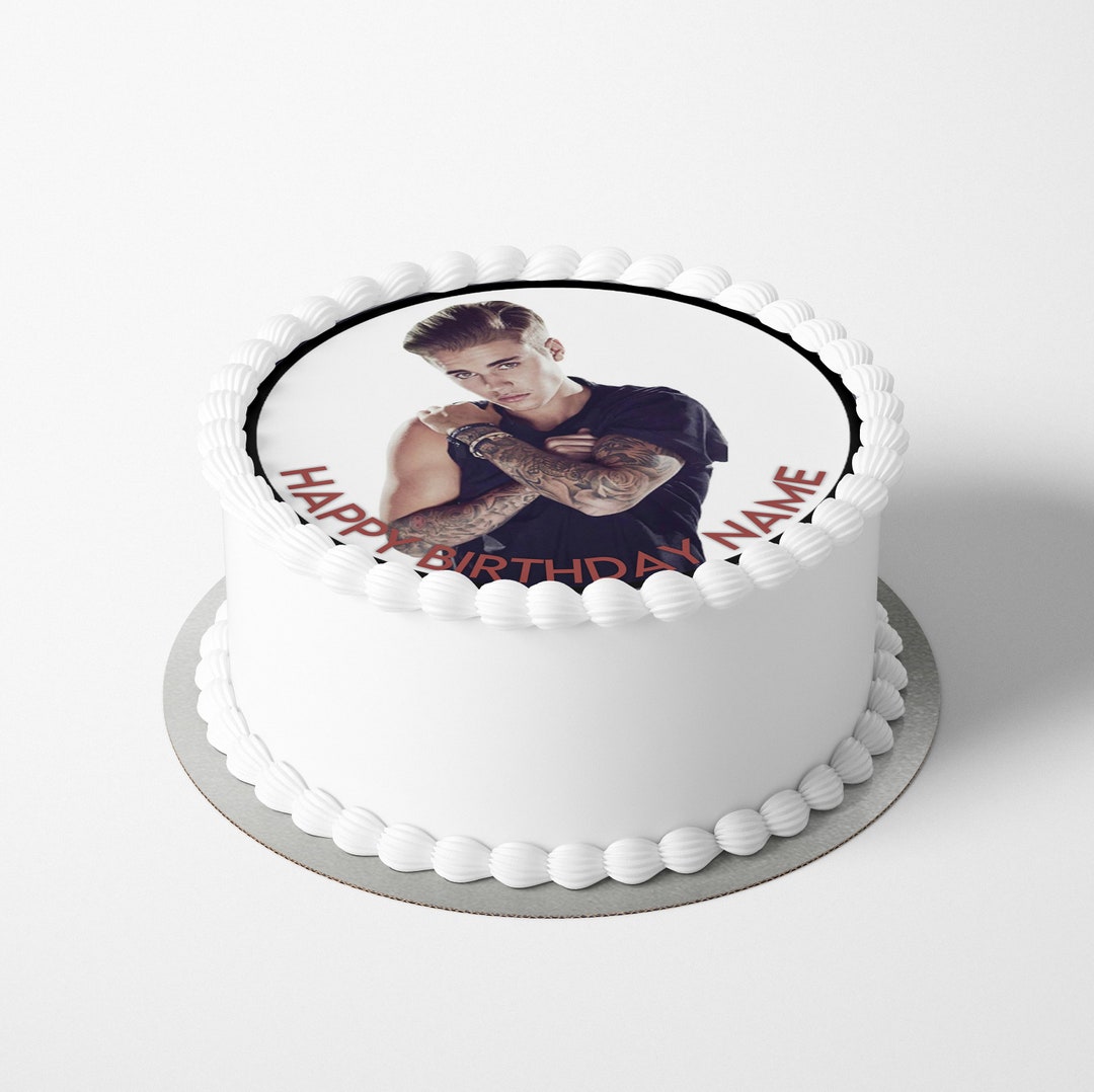 Justin Bieber Wafer / Icing Cake Topper - Etsy