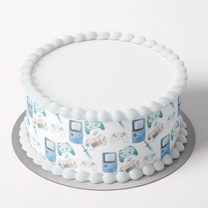 Obramowanie tortu Gamer Blue