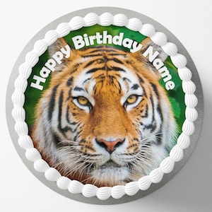 Tiger wafer/icing cake topper