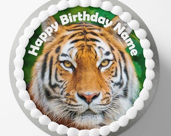 Tiger wafer/icing cake topper