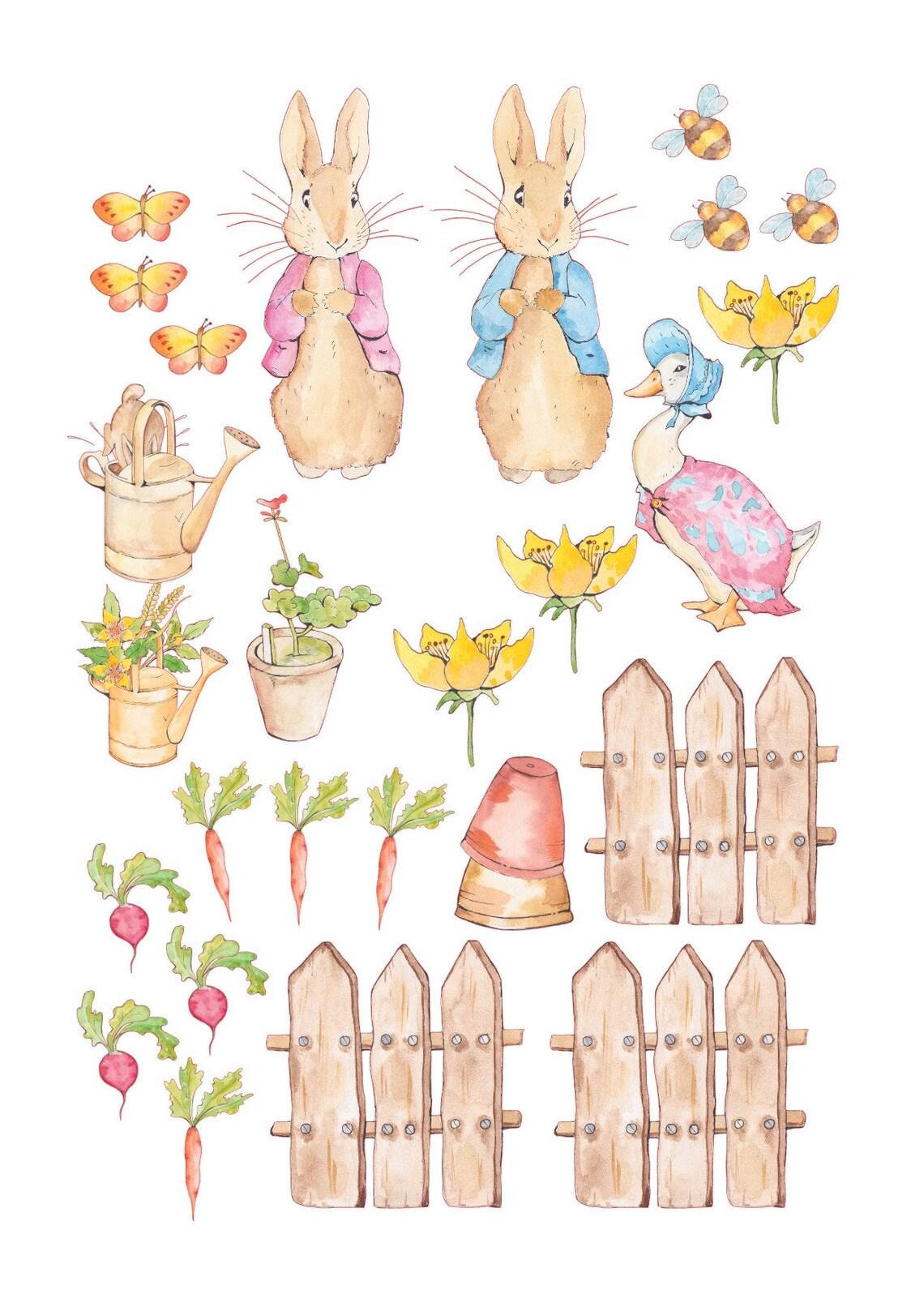Vegetable Garden Peter Rabbit & Friends Precut Wafer / Icing Images - Etsy