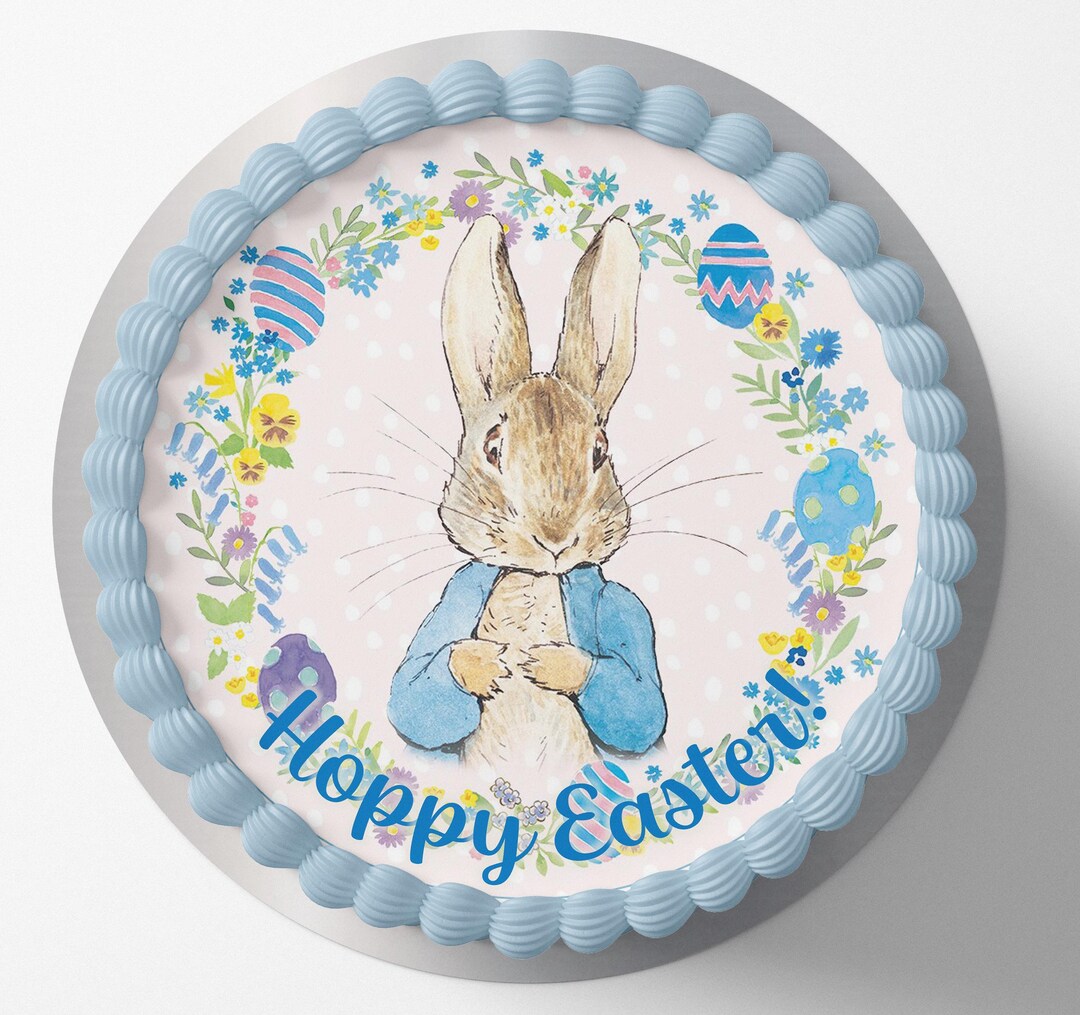 Peter Rabbit Wafer Easter Peter Rabbit Wafer / Icing Cake Topper - Etsy