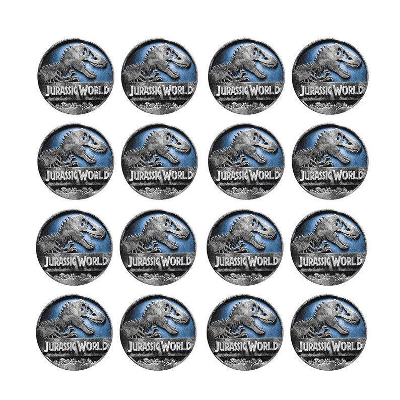 30 X Jurassic World Edible Cupcake Toppers In Rice Paper,icing & Pre D46