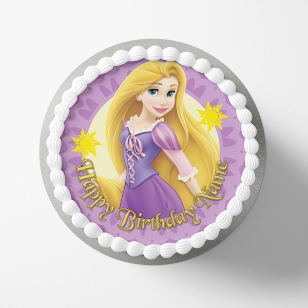 Rapunzel wafer / icing cake topper