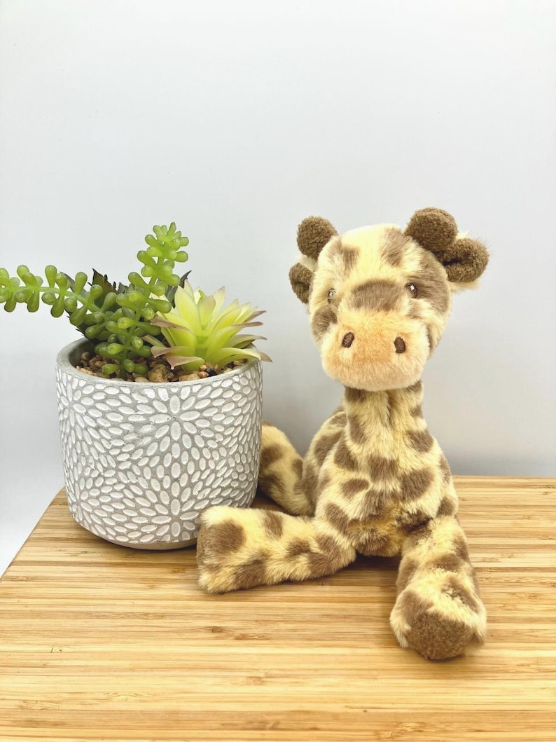 Neutral Baby Gift Box, Newborn Baby Hamper UK, Unisex Baby Shower Gift, Giraffe Safari Baby Set, New Mum Gift, 100% Cotton image 5