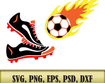 Soccer ball, football, ball, fireball, svg, dxf, psd, eps, png, cut, cutting file, vector