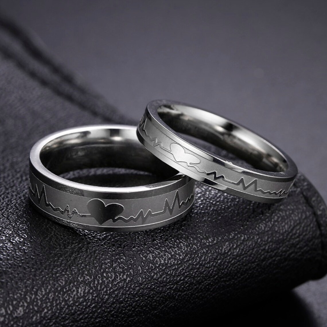 heartbeat rings for couples amazon heartbeat rings for couples amazon