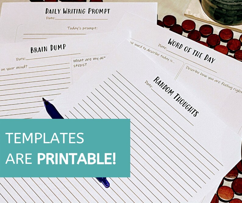 Brainstorm Journal Remarkable 1 and 2 Compatible Templates Etsy