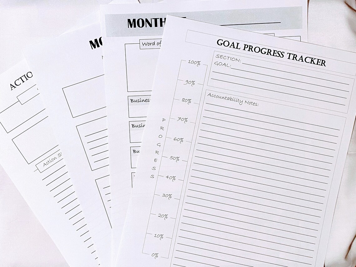 Goal Planning Bundle Remarkable 1 and 2 Compatible Etsy