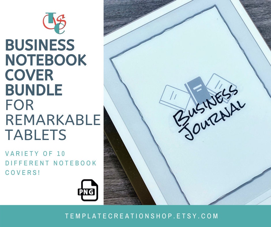 Business Notebook Cover Bundle reMarkable 1 and 2 compatible Etsy
