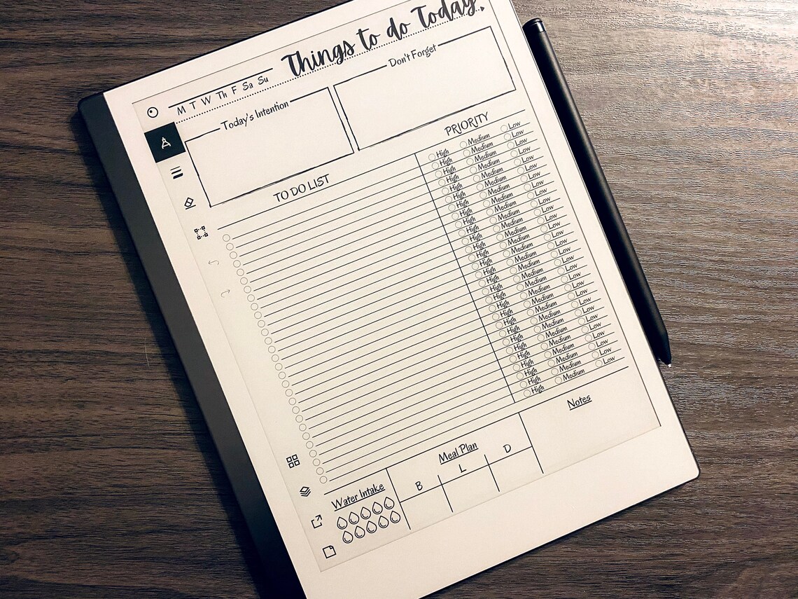 Remarkable Task List Template