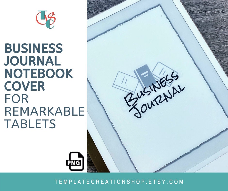 Business Journal Notebook Cover reMarkable 1 and 2 Etsy