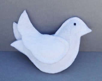 White Dove Toy for Cats, Organic Catnip, Christmas Kitten Play Bird Gift, Made to Order, Cat Lovers, Gift For Pets