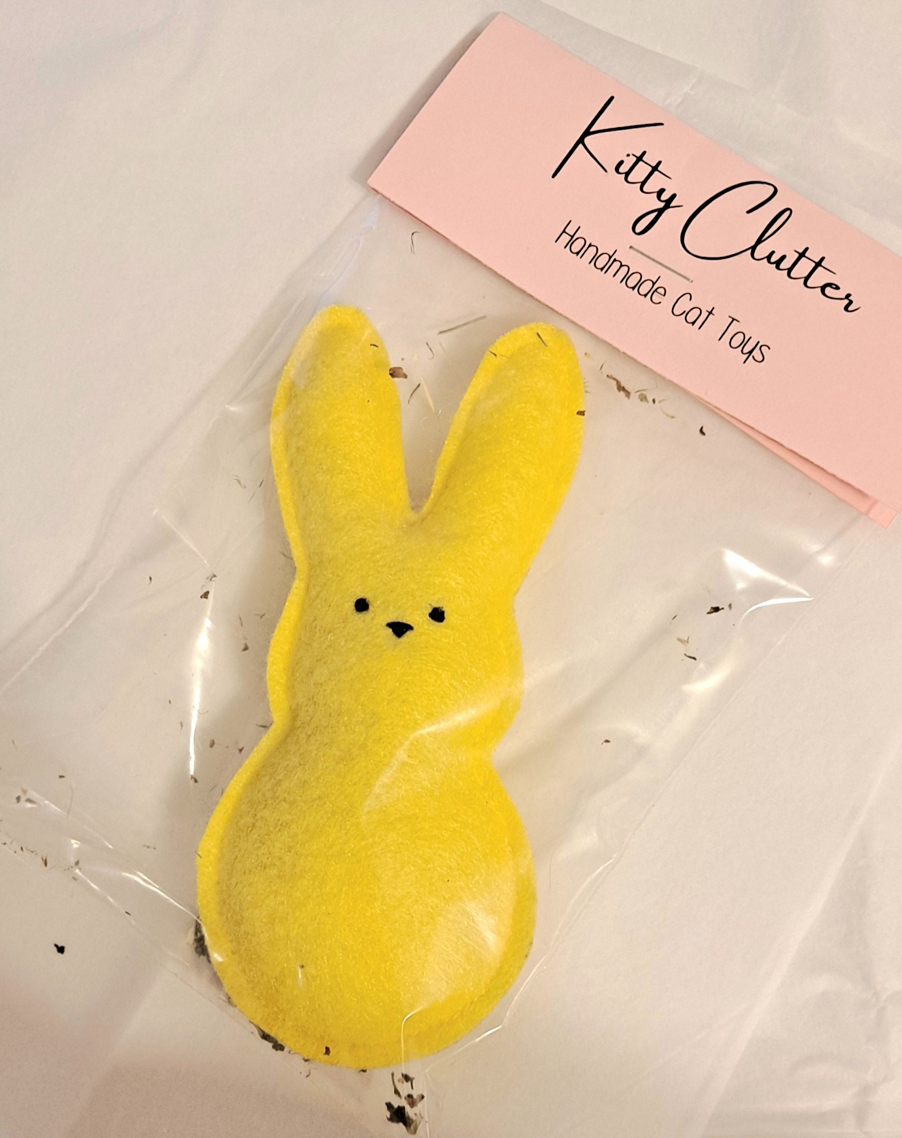 Organic Catnip Marshmallow Bunny Toy for Cats Personalized Etsy