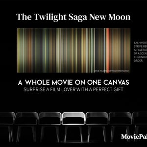 The Twilight Saga: New Moon (2009) Movie on Canvas | Movie Palette | Movie Barcode | Gift for Movie Lover | Unique Wall Art