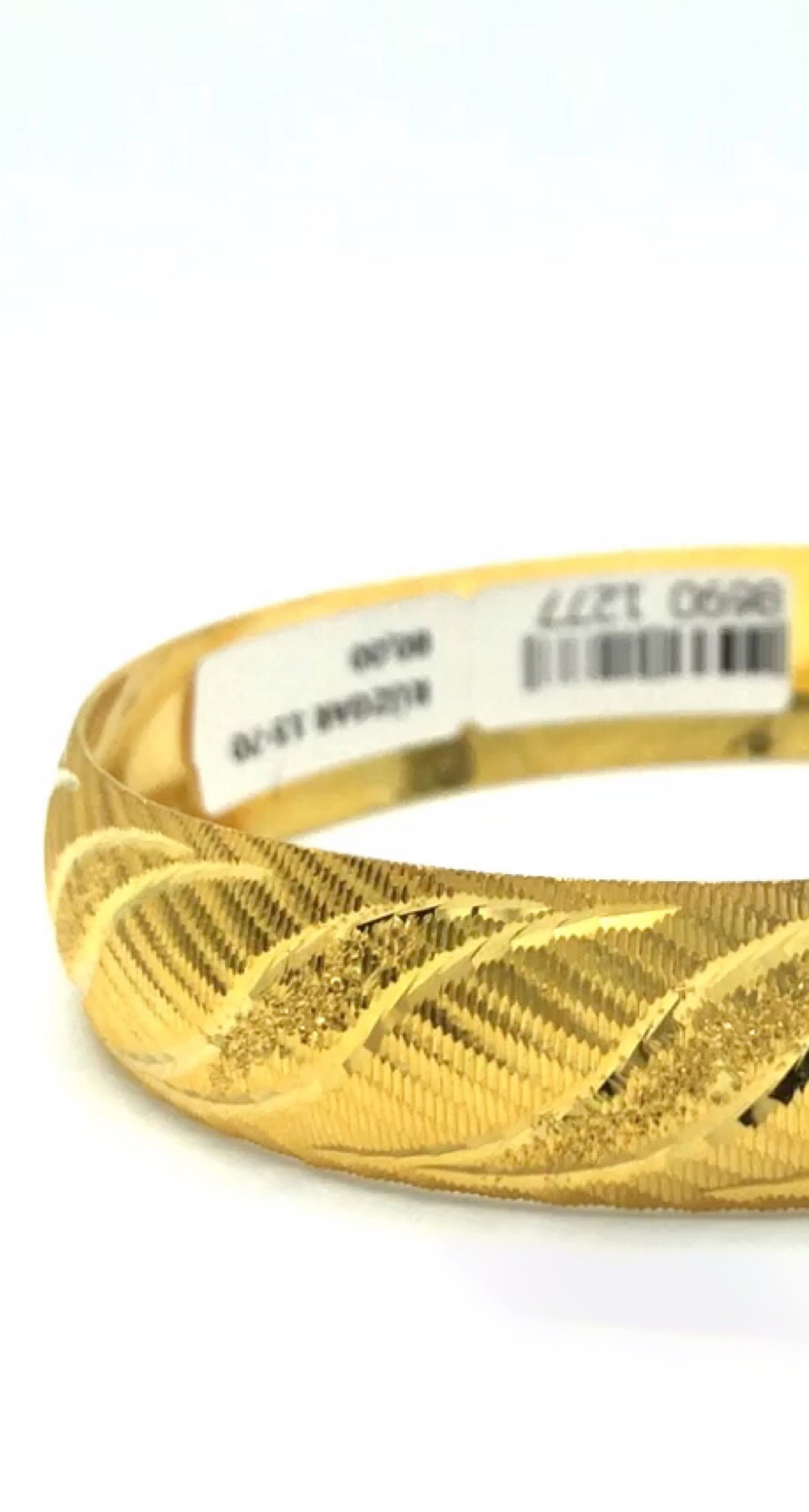 22K Gold Plated Brass Twist Bangle Bracelet Dainty Chic Etsy