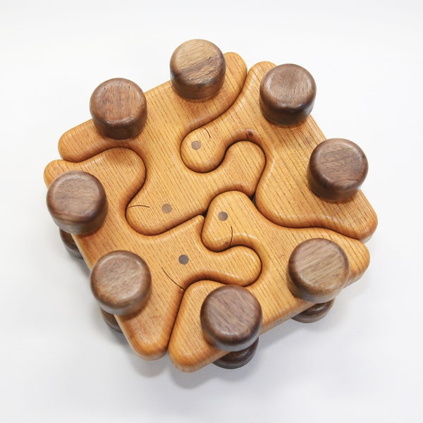 Dinosaur Car Puzzle Plan: Wood Toy Template (PDF)