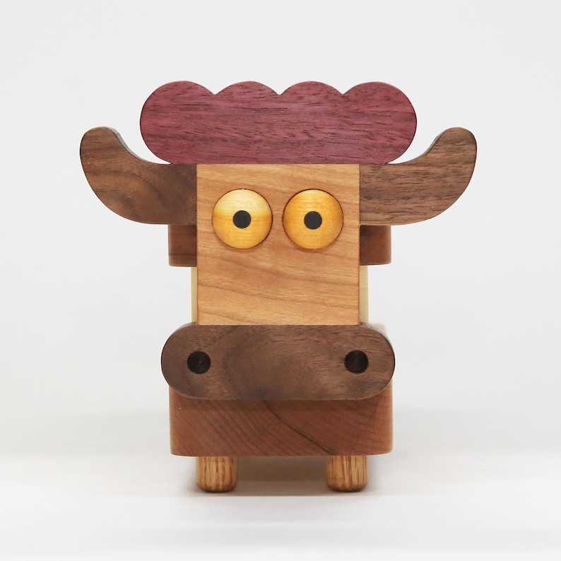 PDF PLAN Cow Pencil Holder Plan, Animal Toys, Wooden Toys, Kids Toys