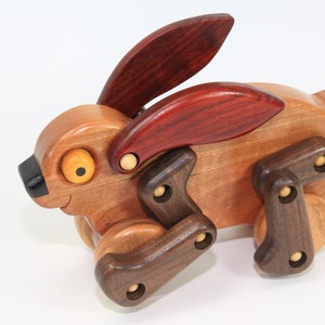 Automata Rabbit Toy Plan: Moving Wooden Toy (PDF) - Etsy
