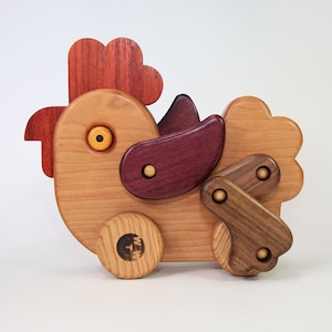 PDF PLAN : Chicken, Animal toys, Wooden toys, Kids toys, Toys for kids, Wooden toy, Educational toy, Plan, PDF