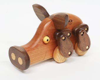 Pig Wooden Toy Plan: DIY Animal Toy (PDF)