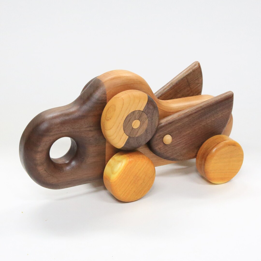 Plano de juguete de madera de pájaro dinosaurio: Proyecto de