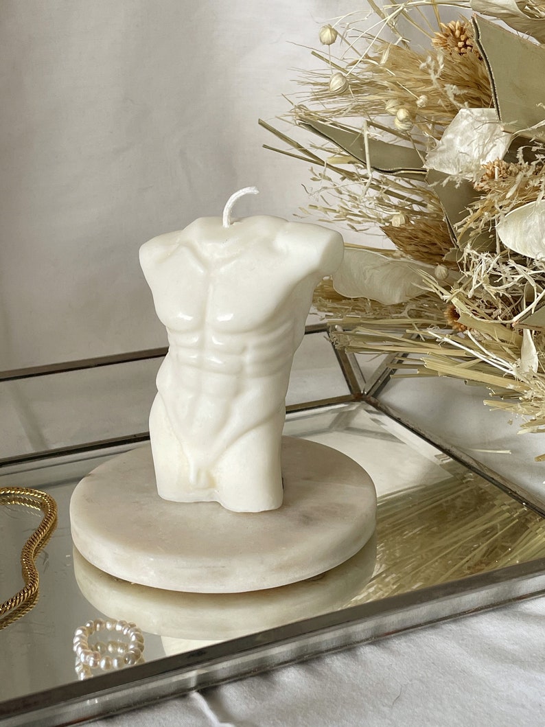 MALE FORM CANDLE Soy Wax Gift Set Male Body Torso Candle Etsy UK