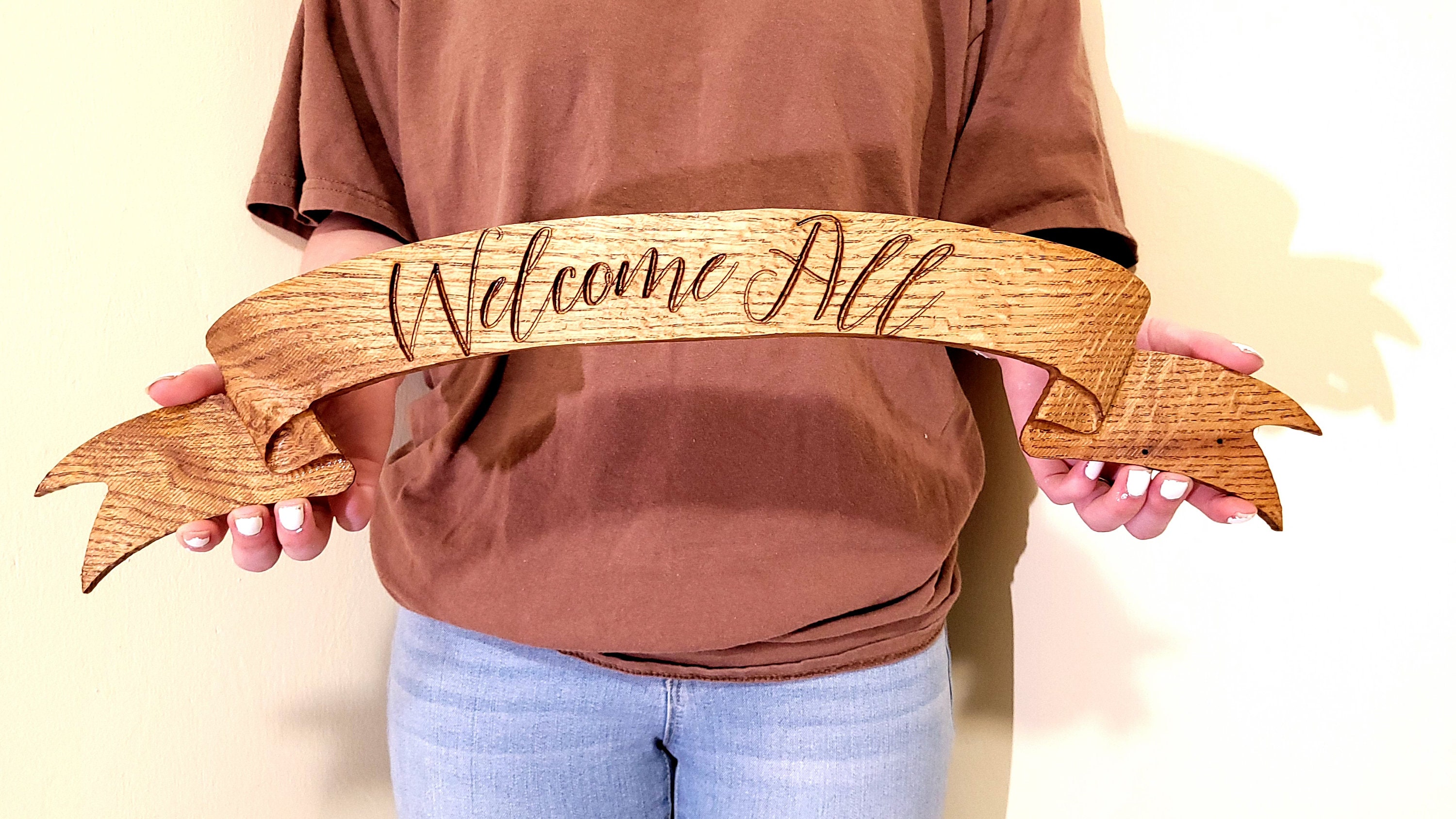 Custom Wooden Banner Wooden Wall Art Carved Sign Etsy