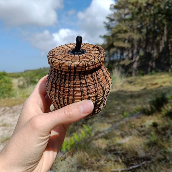 Pine Needle Basket Etsy