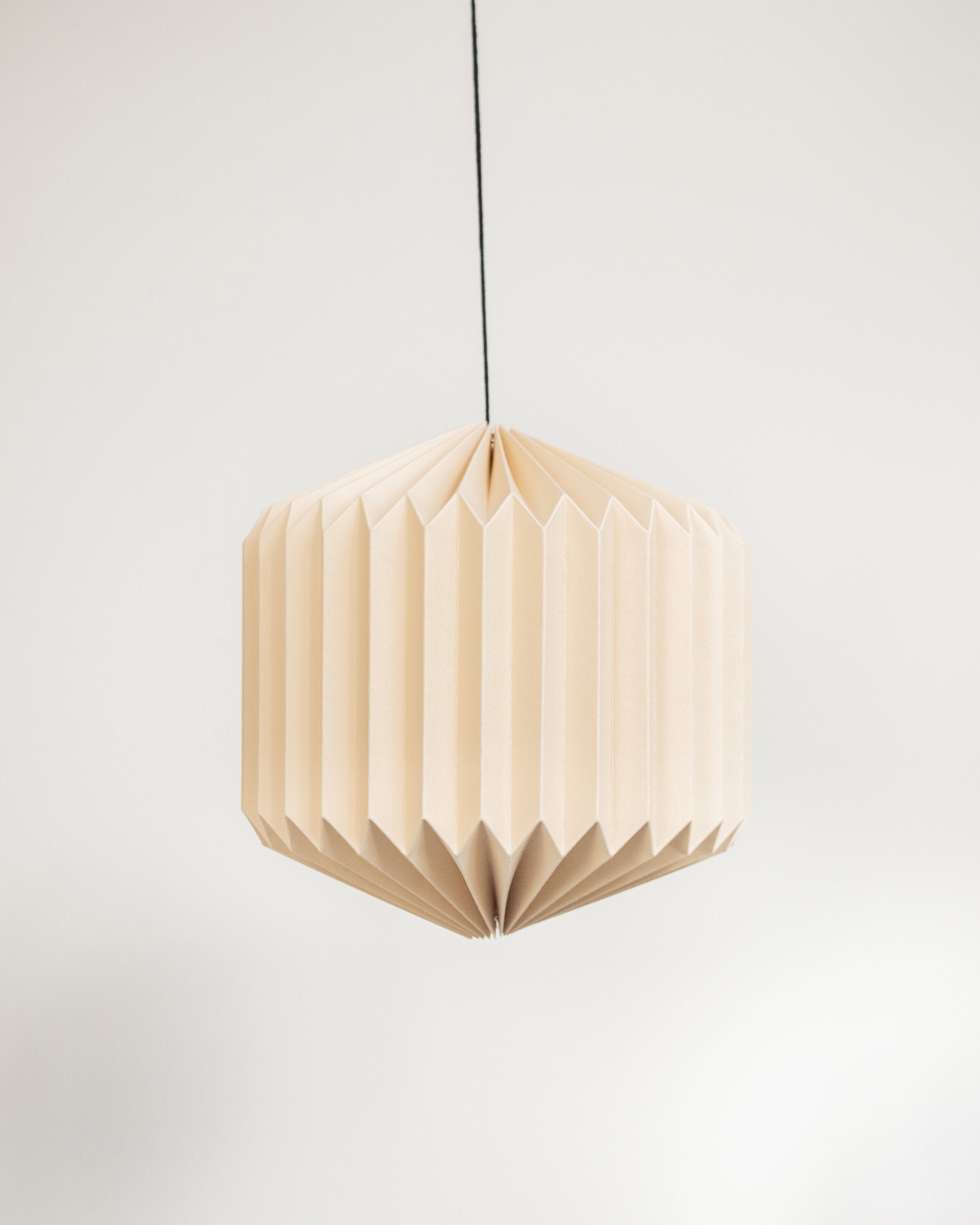 Lanterne Bonbon, Chamois, Papier, Plissé, Origami, Fait à La Main, Plié, 2 Tailles