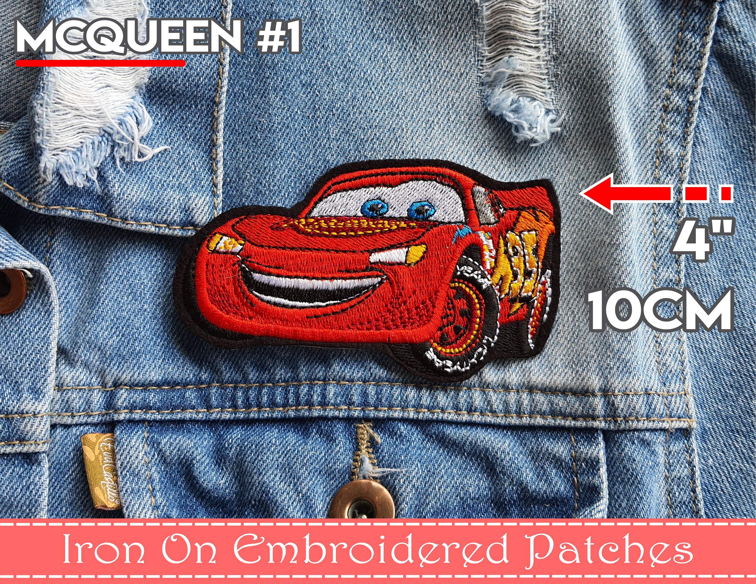 Iron on Embroidered Patches / Mcqueen / Salle / Mate / Cars