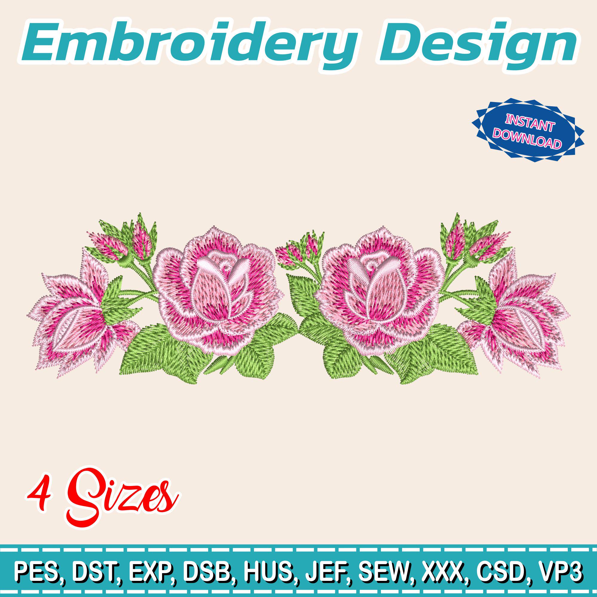 Rose Embroidery Dress - Etsy