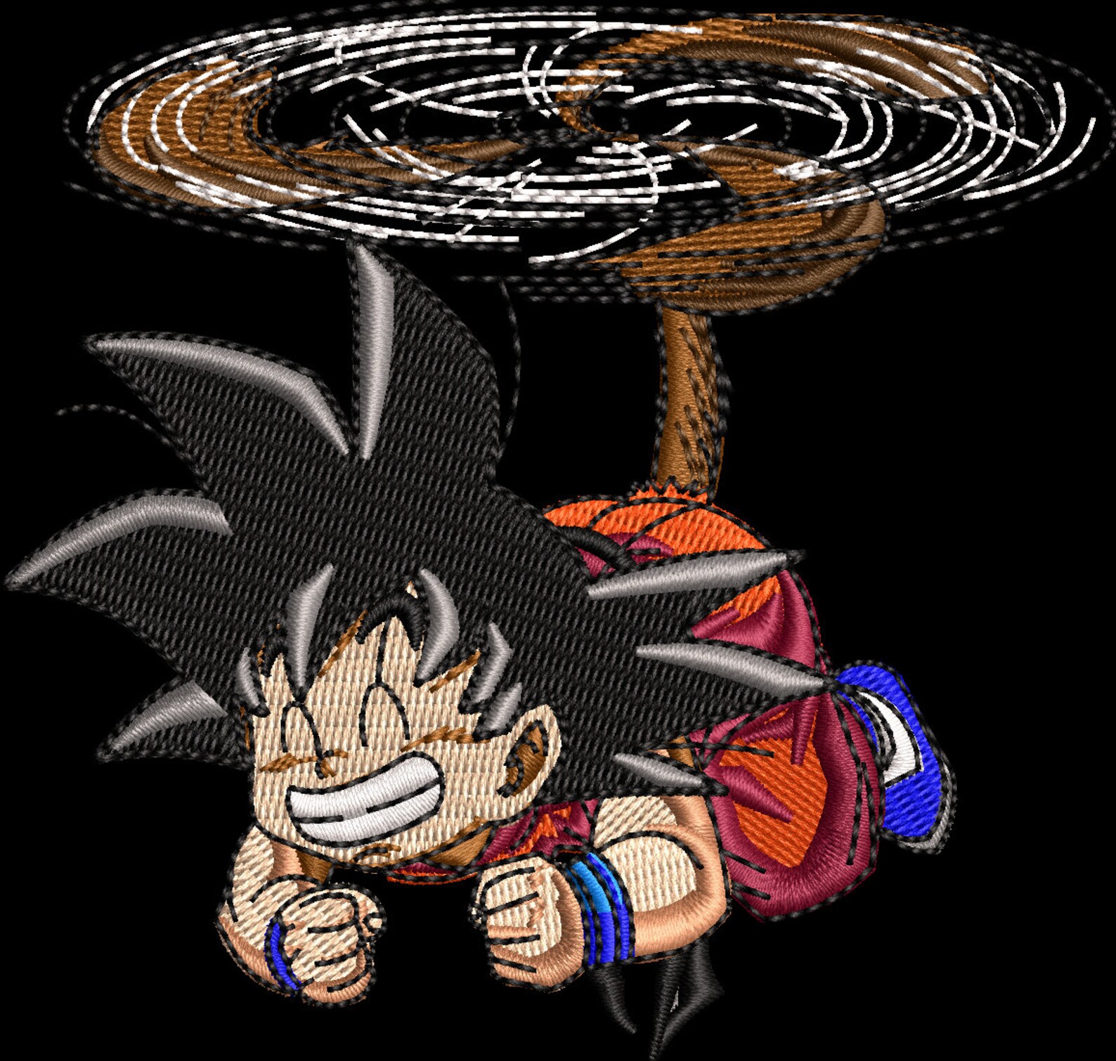 Embroidery Design Goku Dragon Ball Z Flying Tail Kame Hame Ha  Etsy