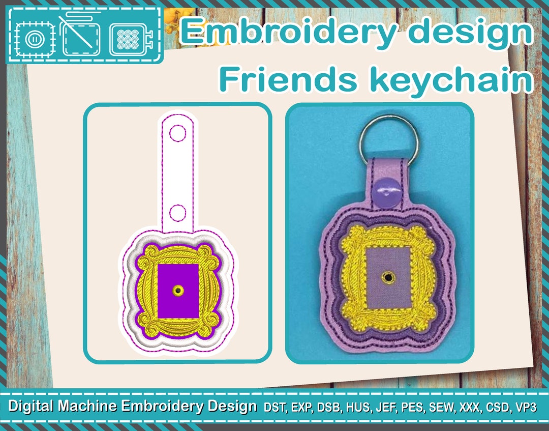 Embroidery Designs, Lavero Friends, Friends Door Peephole, Monica ...