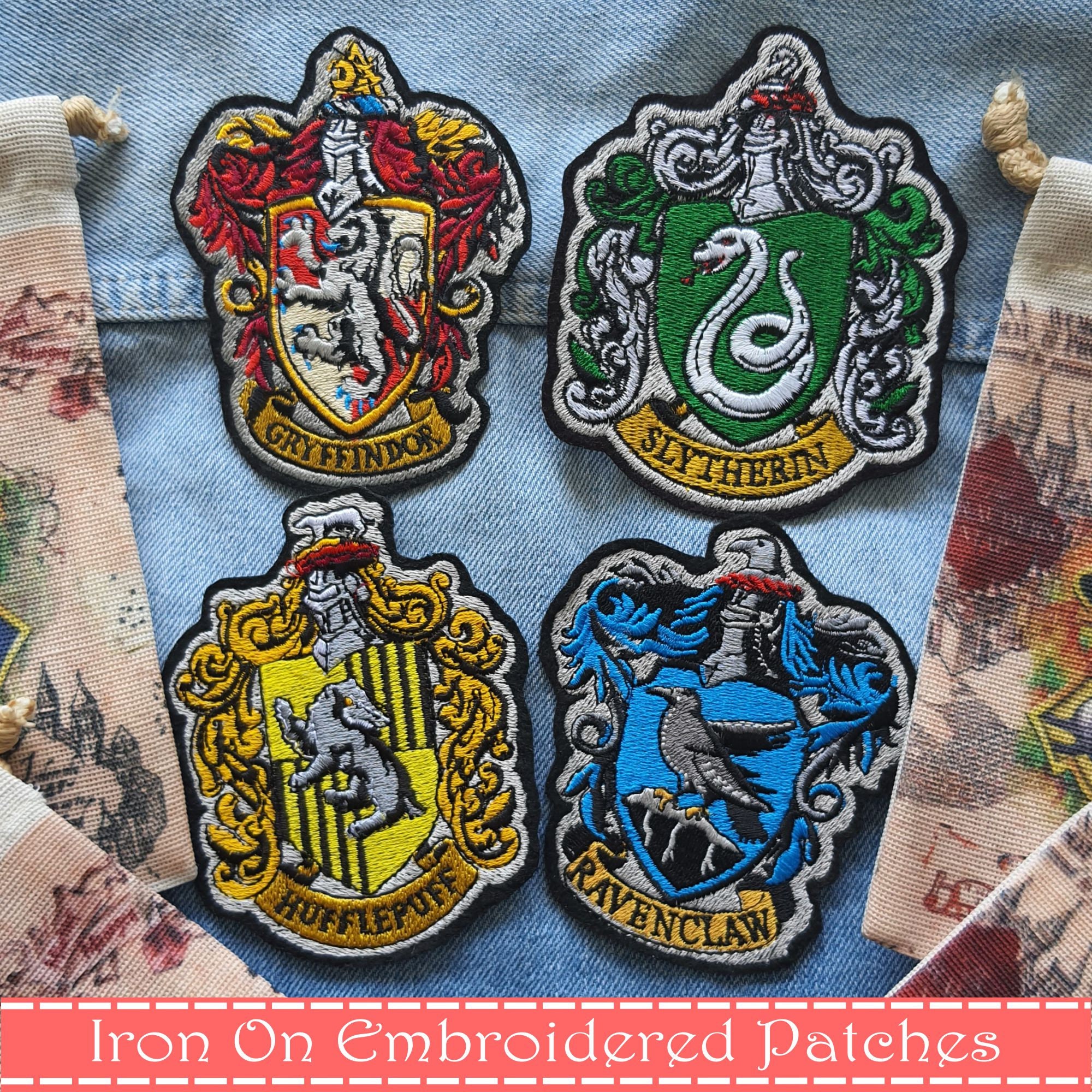 Harry Potter Collectibles Lot Jewelry Gryffindor Slytherin Ravenclaw House  HTF