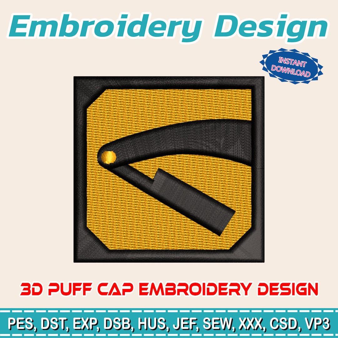 Needlework Razor Straight Razor Barber 3D Puff Embroidery Design | Classic Shaving Tool ...