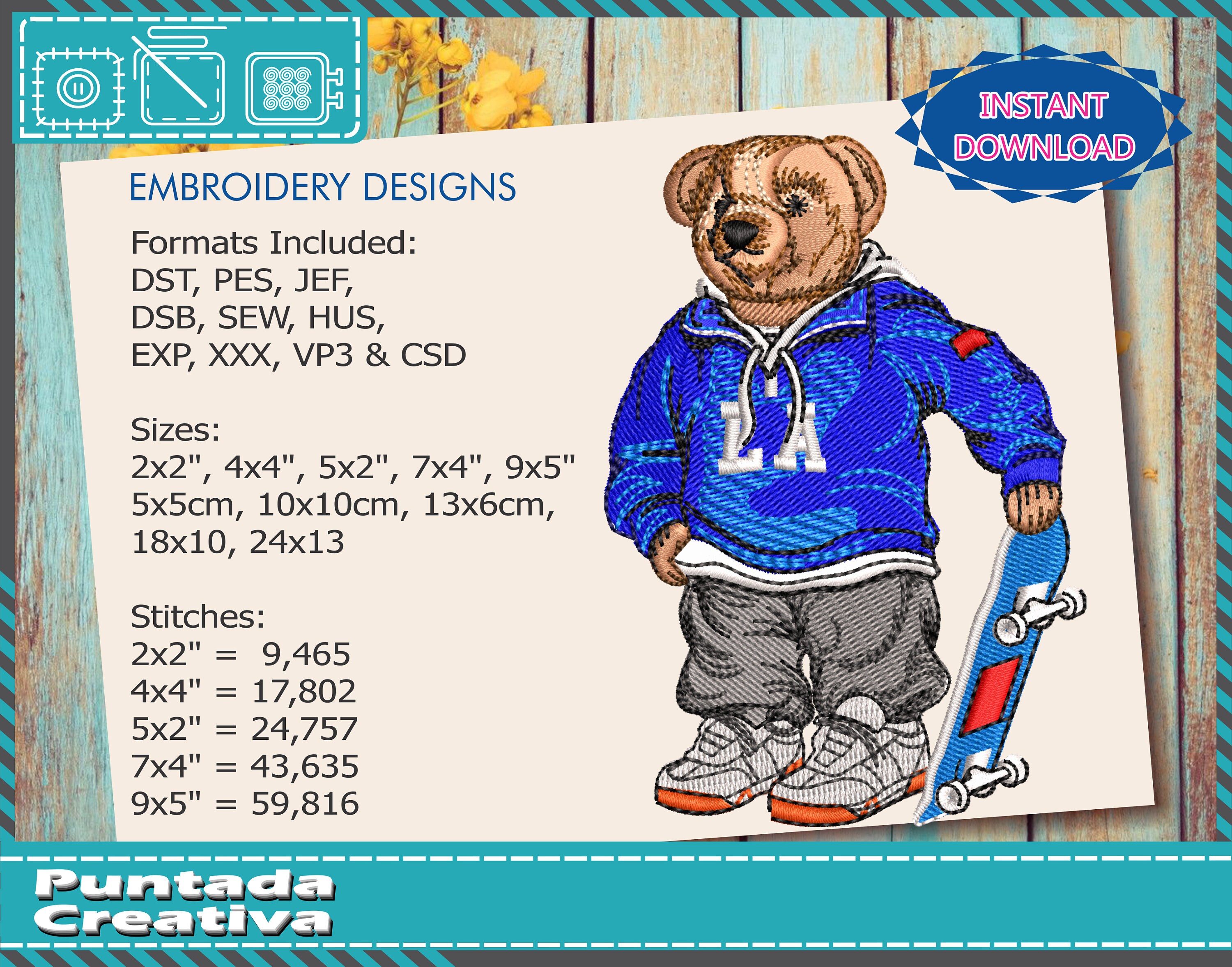 Embroidery design beautiful polo bears fashion bears well  etsy uk