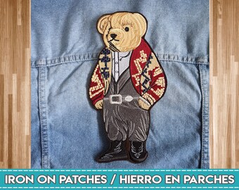 polo bear iron on patch