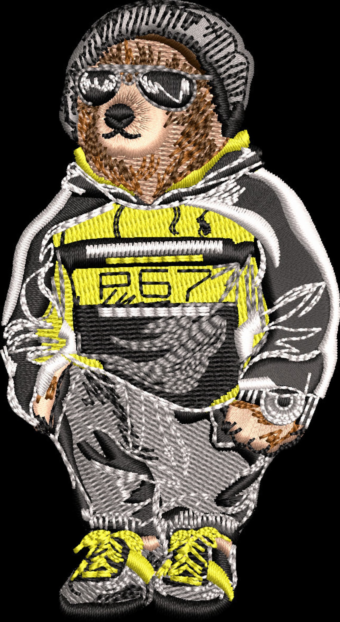 Embroidered Polo Bear Shirt Embroidered Polo Bear Shirt