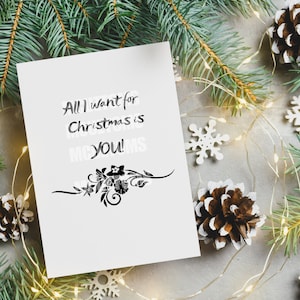 Tutto quello che voglio per Natale sei TU Png, DTF stampabile, vinile HTV, sublimazione, Svg