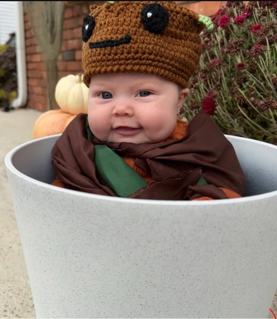 Mandrake root hat beanie baby hat Halloween hat Fall hat 